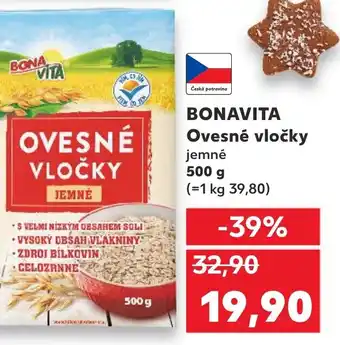Kaufland BONAVITA Ovesné vločky nabídka