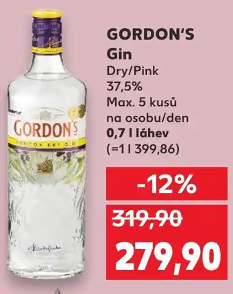Kaufland GORDON'S Gin nabídka