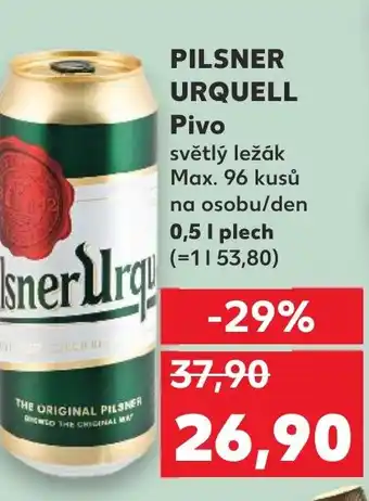 Kaufland PILSNER URQUELL Pivo nabídka