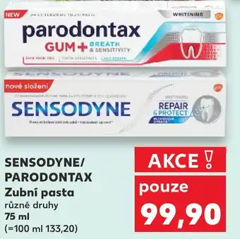 Kaufland SENSODYNE/ PARODONTAX Zubní pasta nabídka