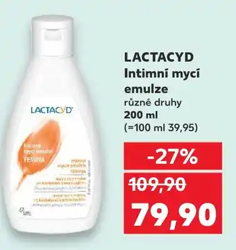 Kaufland LACTACYD Intimní mycí emulze nabídka