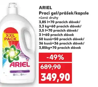 Kaufland ARIEL Prací gel/prášek/kapsle nabídka