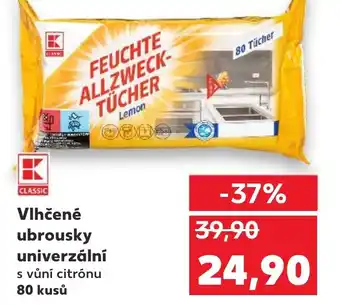 Kaufland Vlhčené ubrousky univerzální nabídka