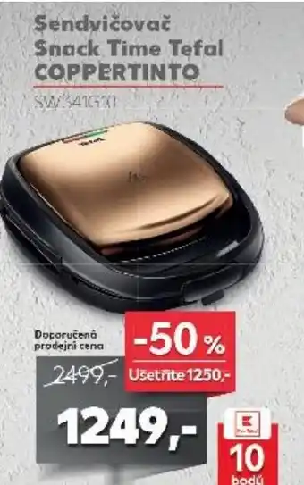 Kaufland Sendvičovač Snack Time Tefal COPPERTINTO nabídka