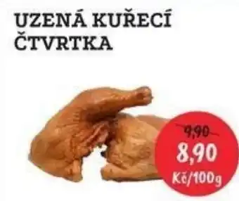 RABBIT řeznictví UZENÁ KUŘECÍ ČTVRTKA nabídka