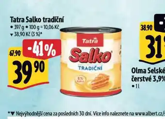 Albert Tatra salko tradiční nabídka