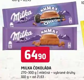 Terno MILKA ČOKOLÁDA nabídka