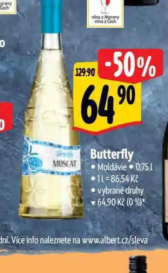 Albert Butterfly 0,75 l nabídka