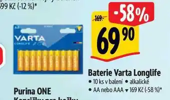 Albert Baterie varta longlife 10 ks v balení • nabídka