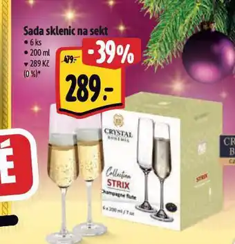 Albert Sada sklenic na sekt nabídka