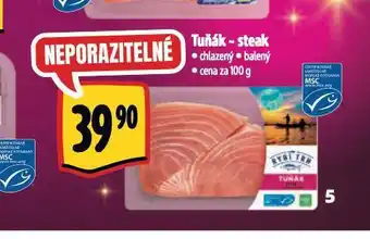Albert Tuňák steak nabídka