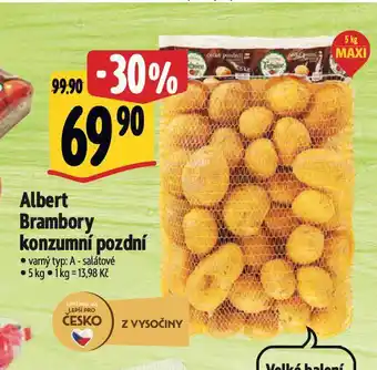Albert Brambory konzumní pozdní nabídka