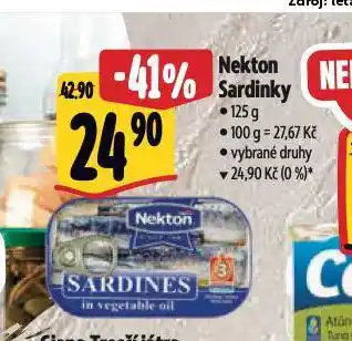 Albert Nekton sardinky nabídka