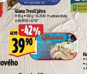 Albert Giana tresčí játra nabídka