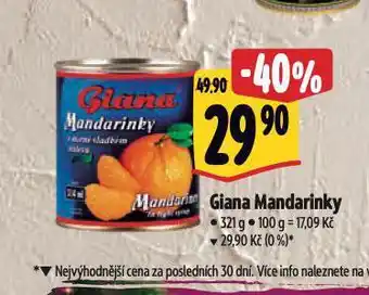 Albert Giana mandarinky nabídka