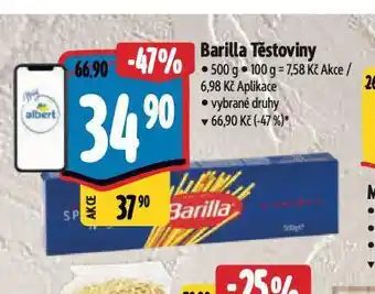 Albert Barilla těstoviny nabídka