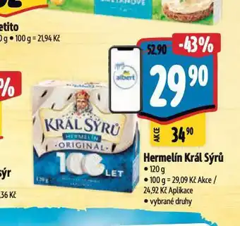 Albert Král sýrů hermelín nabídka