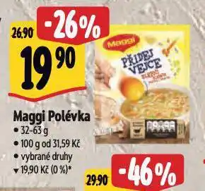 Albert Maggi polévka nabídka