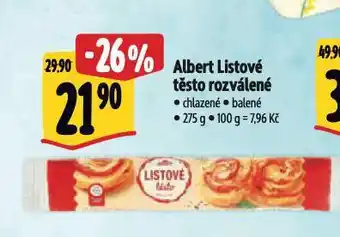 Albert Listové těsto nabídka