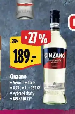 Albert Cinzano nabídka