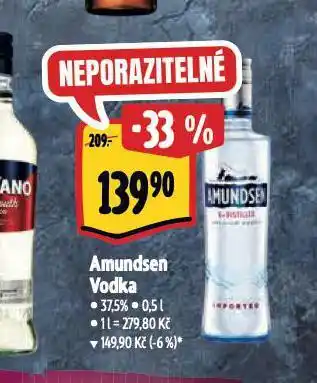 Albert Amundsen vodka nabídka
