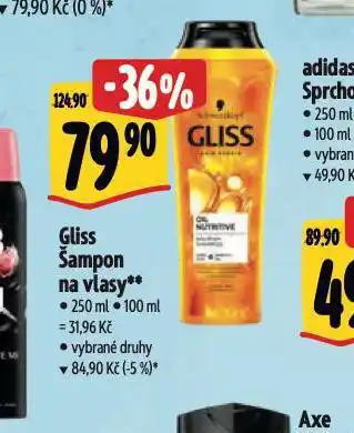 Albert Gliss šampon na vlasy nabídka