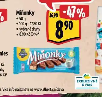 Albert Miňonky nabídka