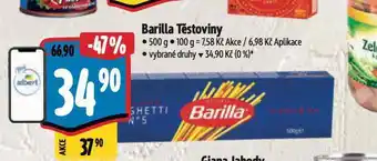 Albert Barilla těstoviny nabídka
