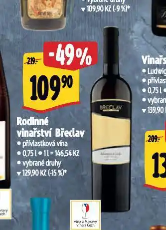 Albert Rodinné vinařství břeclav nabídka