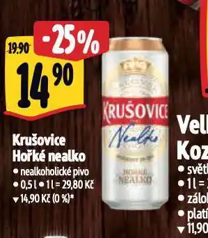 Albert Krušovice královské hořké nealko nabídka