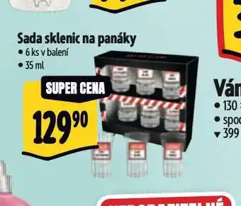 Albert Sada sklenic na panáky nabídka
