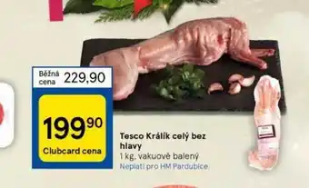 Tesco Králík celý bez hlavy nabídka