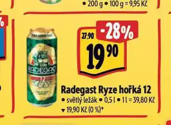 Albert Radegast ryze hořká 12 nabídka