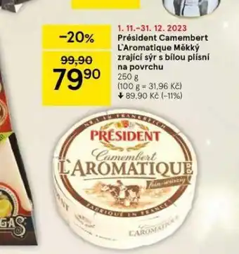 Tesco Président camembert l´aromatique nabídka