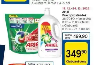 Tesco Ariel prací prostředek nabídka