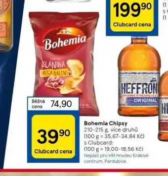 Tesco Bohemia chipsy nabídka