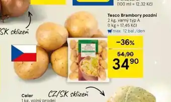 Tesco Brambory pozdní nabídka