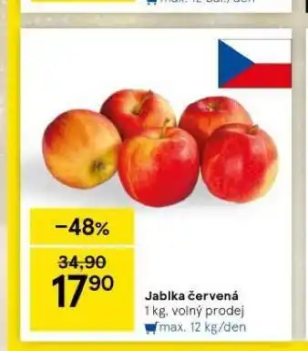 Tesco Jablka červená nabídka