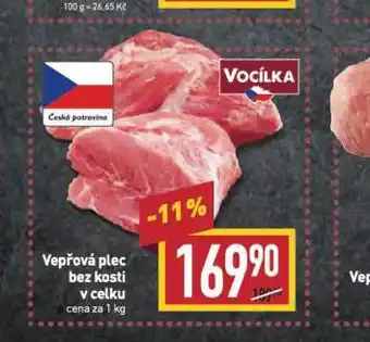 Billa Vepřová plec bez kosti nabídka