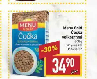 Billa Menu gold čočka velkozrnná nabídka