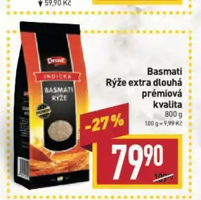 Billa Basmati rýže extra dlouhá prémiová kvalita nabídka