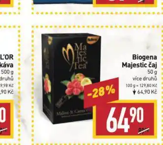 Billa Biogena majestic čaj nabídka