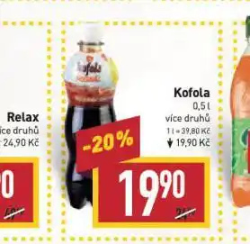 Billa Kofola 0,5l nabídka