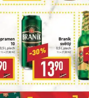 Billa Pivo braník nabídka