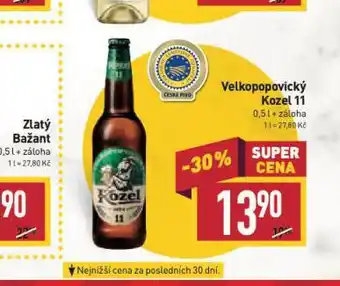 Billa Pivo velkopopovický kozel 11 nabídka