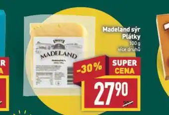 Billa Madeland sýr plátky nabídka
