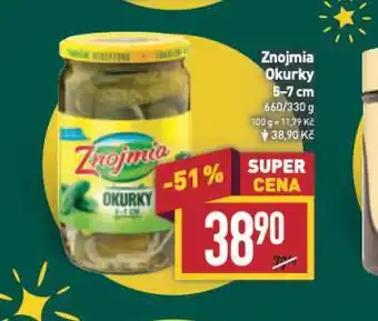 Billa Znojmia okurky nabídka