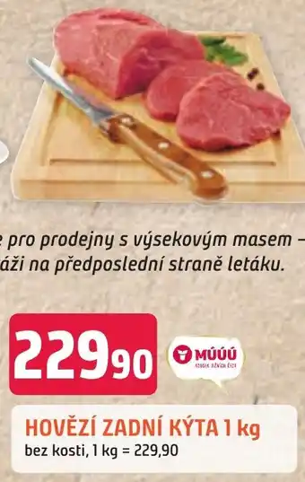 Trefa HOVĚZÍ ZADNÍ KÝTA 1 kg nabídka