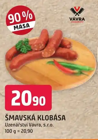Trefa ŠMAVSKÁ KLOBÁSA nabídka