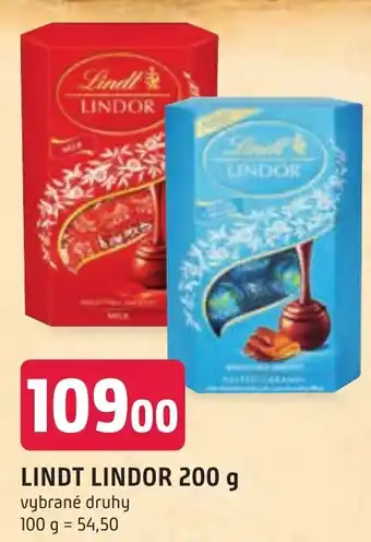 Trefa LINDT LINDOR 200 g nabídka